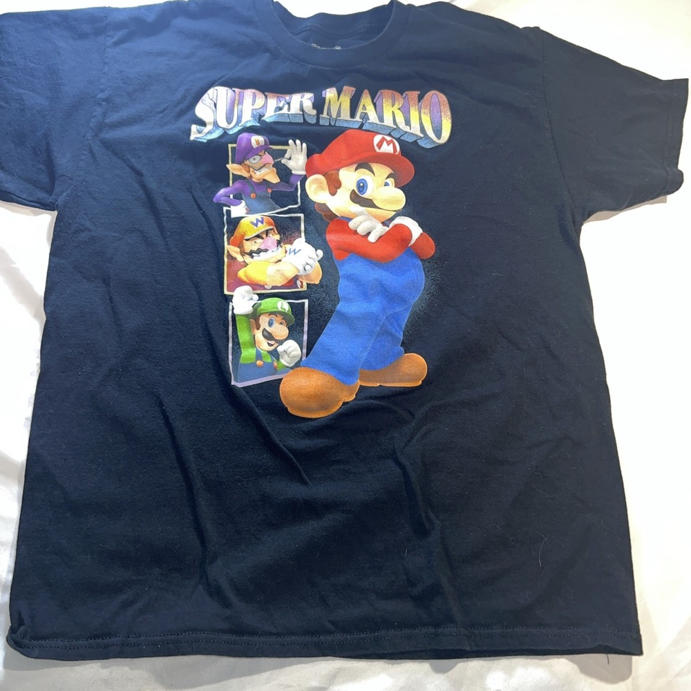 Video Game Nintendo Super Mario Bros Vintage Retro T-Shirt Size Lg Gaming 85